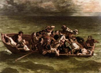 Eugene Delacroix : Shipwreck of Don Juan